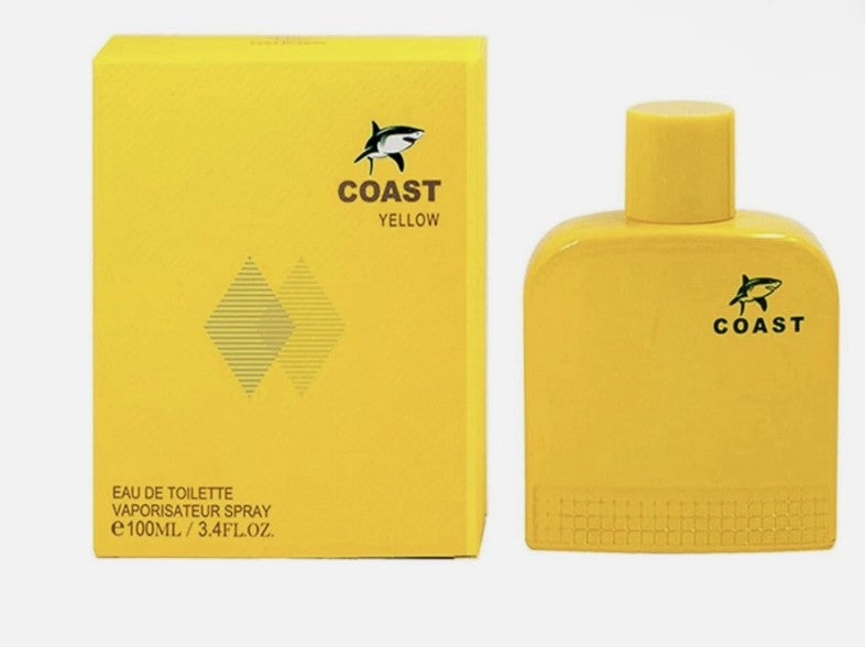 COAST YELLOW BY EBC COLLECTION FOR MEN EAU DE TOILETTE 100ML/3.4OZ NEW SEALED BOX
