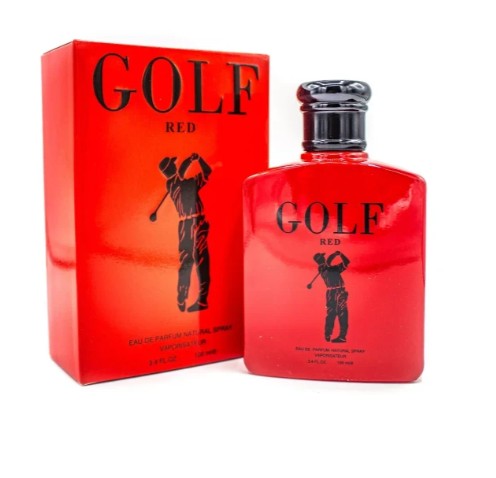 GOLF RED BY SECRET PLUS FOR MEN - 3.4 FL OZ / 100 ML -EAU DE PARFUM - NEW SEALED BOX