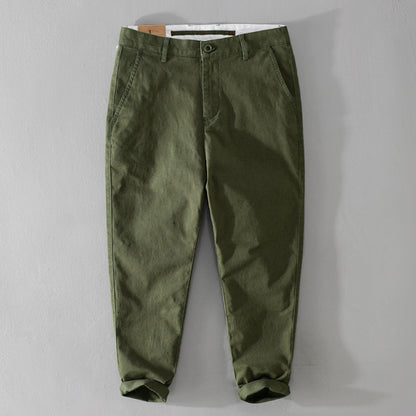 Versatile And Comfortable Cotton Business-casual Pants For Young Men