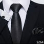 Men's Creative All-match Business Formal Wear Tie Scarf Cuff Buckle Set