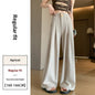 Women's Wide-leg Pants High-waisted Draped Loose Slim-fit Casual Straight