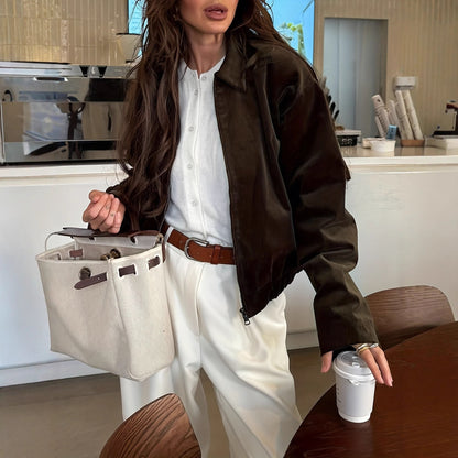 New Fashion Temperament Women's Zip Jacket