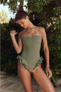 New European And American Flower Bud Sexy Beachwear Bikini