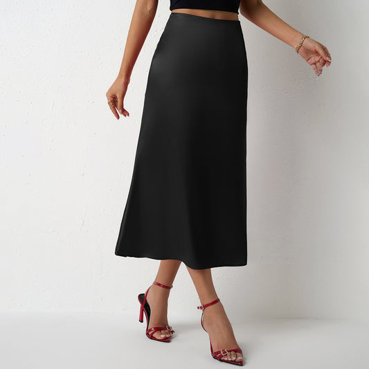 Satin Women's Fishtail Satin Skirt