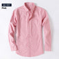 Men's Cotton Oxford Business Casual Long Sleeve Shirt