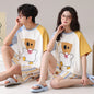 Outdoor Wear Loose Short-sleeved Shorts Couple Pajamas
