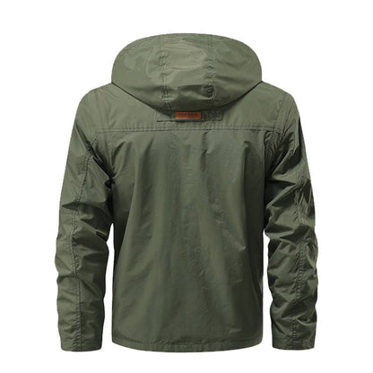 Outdoor Windproof Shell Jacket Loose Plus Size Casual Multi-pocket Workwear Jacket