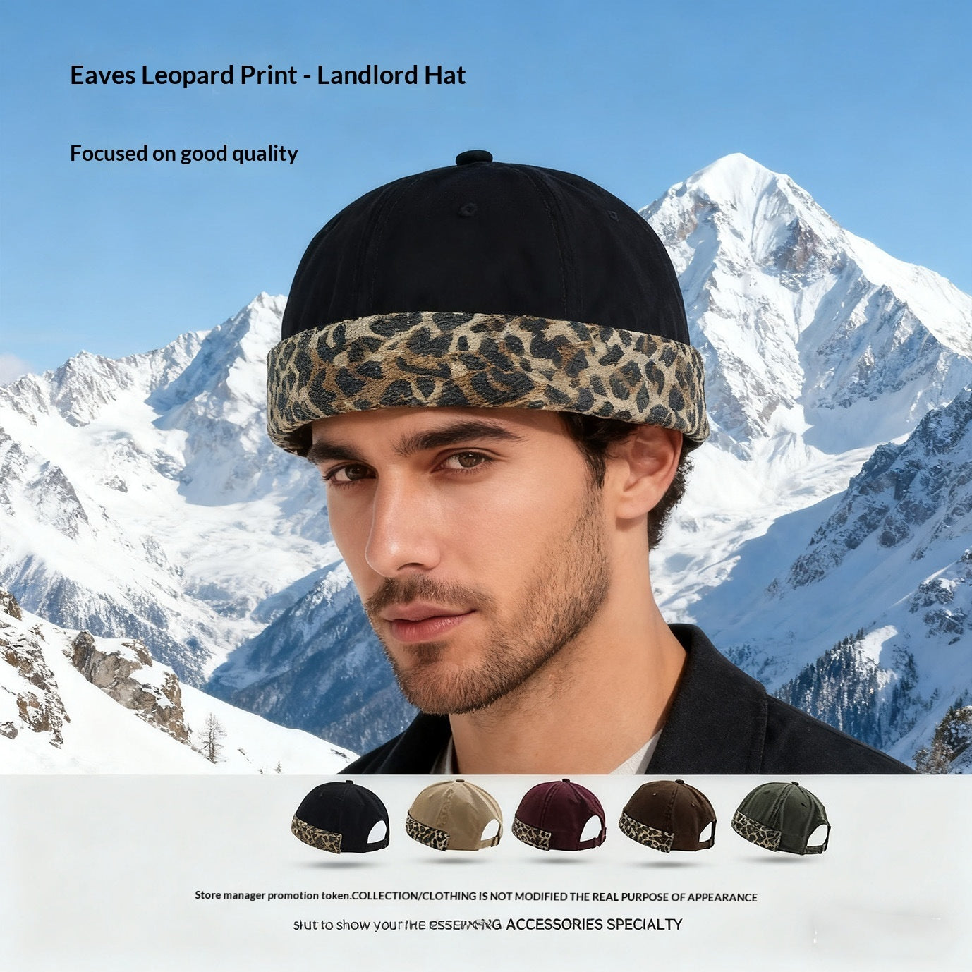 American-style Niche Leopard-print Streetwear Hat