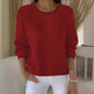 Women's Solid Color Long Sleeve Sweater