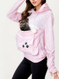 Women's Cute Casual Cat Claw Hoodie, Hairball Drawstring Sweatshirt
