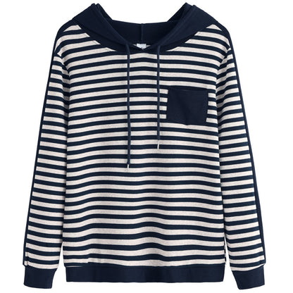 Loose Fashionable Stylish Korean Style Plus Size All-matching Long-sleeve T-shirt