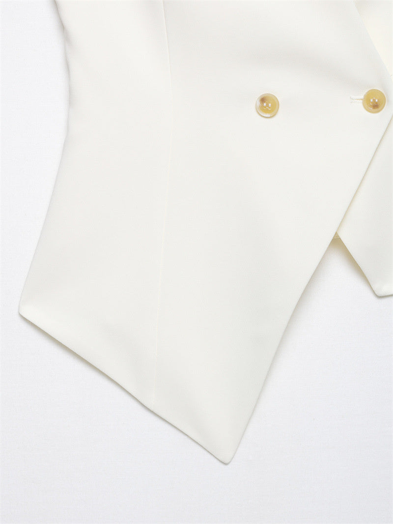 Summer V-neck Wear Asymmetric Vest