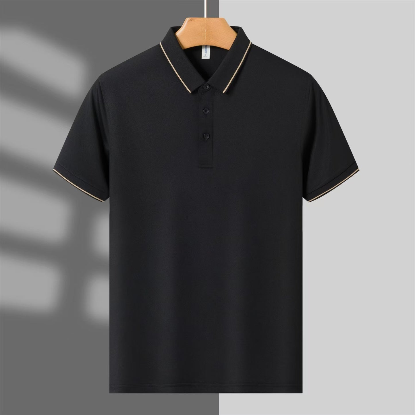 Summer Work Clothes Polo Shirt Ice Ion Single Collar Lapel Breathable Comfortable