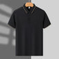 Summer Work Clothes Polo Shirt Ice Ion Single Collar Lapel Breathable Comfortable