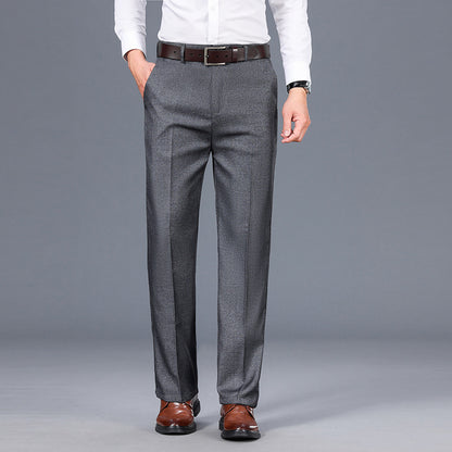 New AutumnWinter Mens Business Straight-Cut Casual Dress Trousers