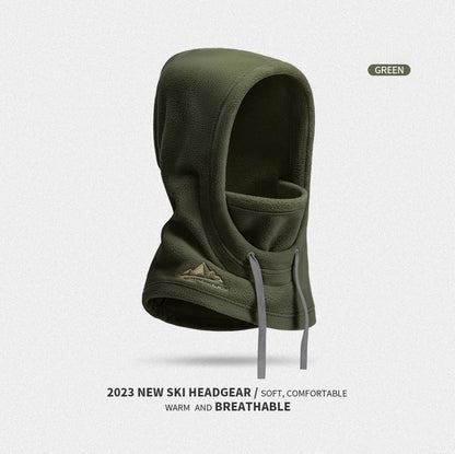 Windproof And Cold-proof Outdoor Cycling Fleece-lined Warm Face Mask