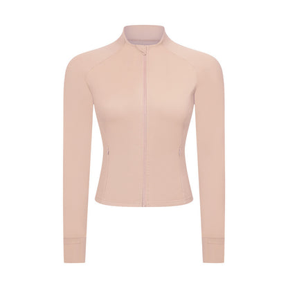 Slim-fit Yoga Wear Long Sleeve Tup Cardigan