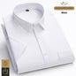 Fashion High Elastic Ice Silk Men's Short Sleeve Shirt