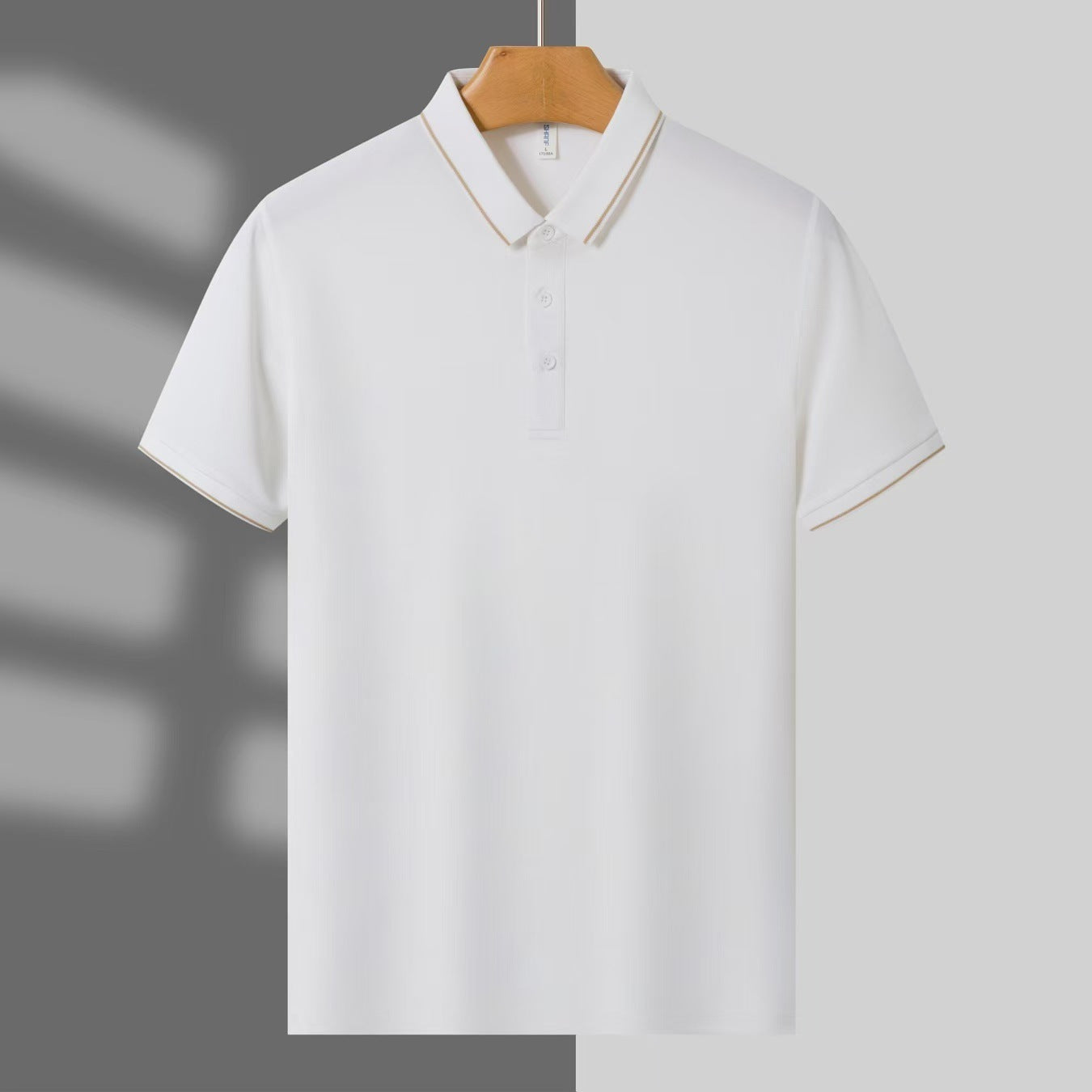 Summer Work Clothes Polo Shirt Ice Ion Single Collar Lapel Breathable Comfortable