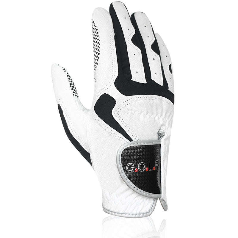 Microfiber Cloth With Non-slip Particles Breathable Golf Gloves