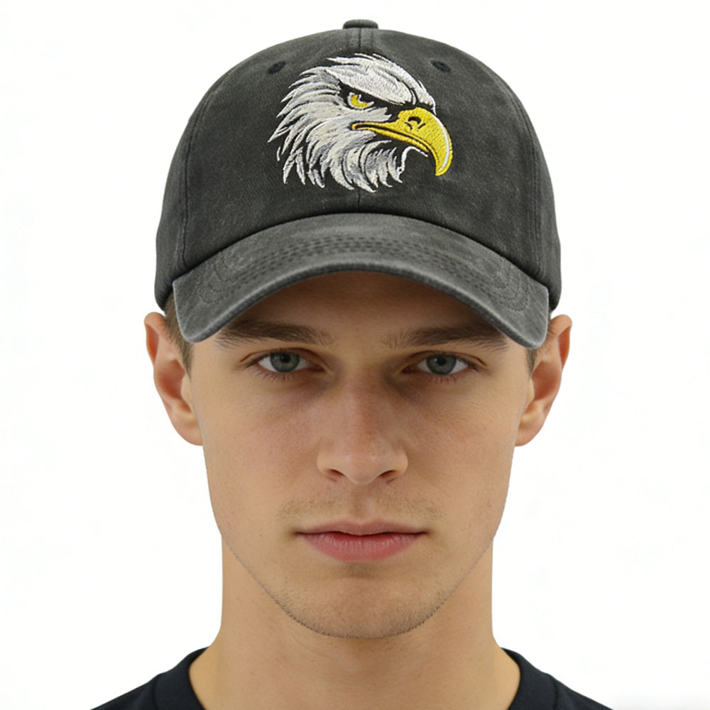 Embroidered Bald Eagle Head Hats