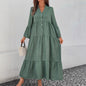 Multi-layer Pleated Loose Stitching Texture Dress