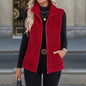 Women's Casual Versatile Lapel Zip Vest Top