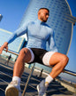Fitness T-shirt, Quick Drying Half Zip Top, Tight Fitting Clothes, Long Sleeves