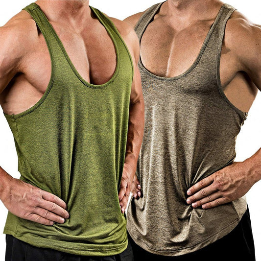 Solid color V-neck sleeveless top T-shirt vest