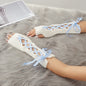 Winter With Strap Warm Gloves For Women