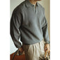 Lapel Warm Men's Long Sleeve Base