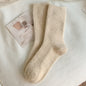 Autumn And Winter Solid Color Wool Socks