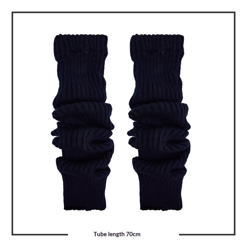 70cm Long Tube Stacked Knitted Socks
