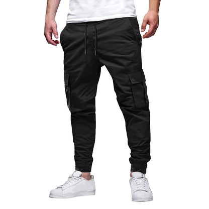 Men's Multi-pocket Drawstring Leisure Japanese Overalls