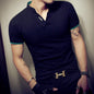 Oversized sporty muscle short-sleeved t-shirt