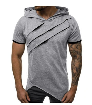 Personalized fitness pleated short sleeves