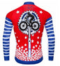 Men's cycling wear with plush for warmth in winter