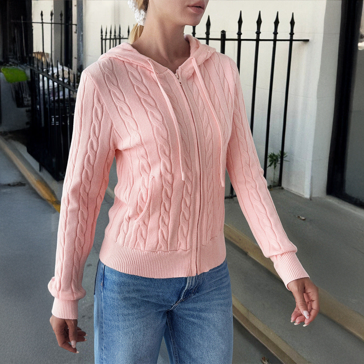 Women's Casual Woolen Long-sleeved Sweater