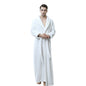 Thick waist velvet bathrobe
