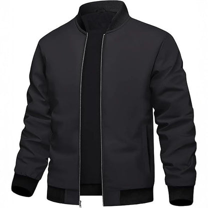 Fashion Baseball Uniform Loose Solid Color Thread Stitching Jacket