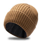Fleece-lined Thickened Warm Winter Men's Knitted Hat