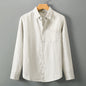 Linen Shirt Men's Long Sleeve Loose Thin Casual