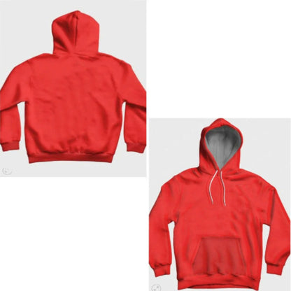 Women's Polyester Red Sweater Hooded Loose