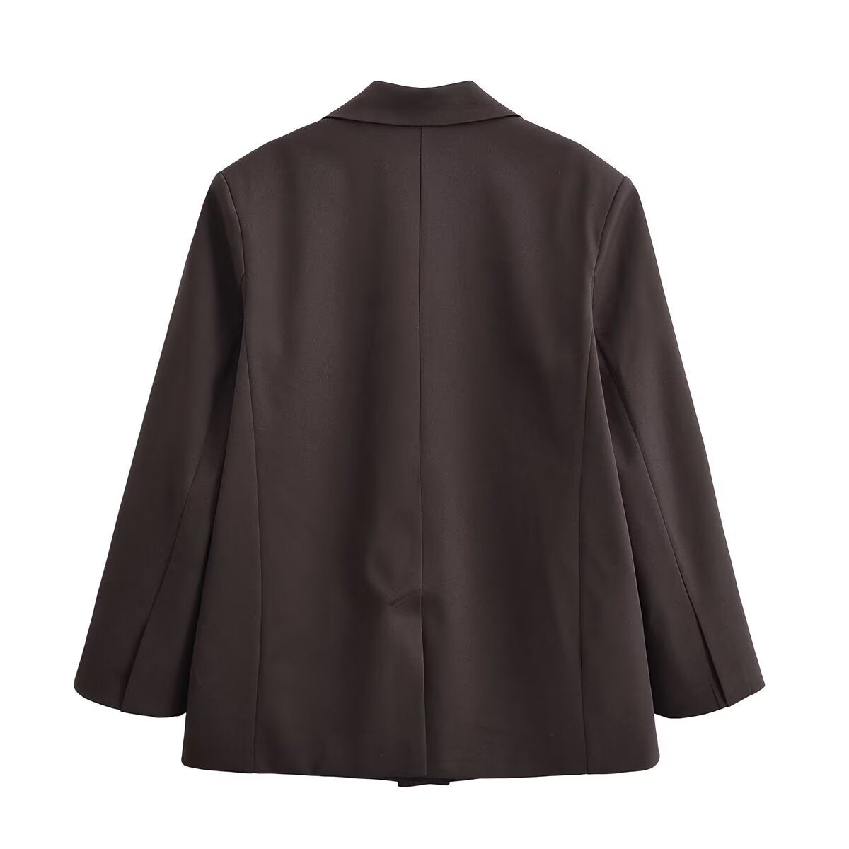 Autumn New Double-breasted Retro Women's Suit Metal Buckle Belt Culottes