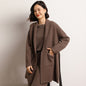 Fall Winter Fashion Mid-length Knitted Coat For Women