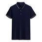 Silk Knitted Men's Short-sleeve Polo Shirt
