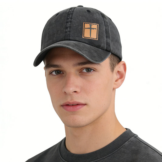 2pcs Leather Jesus Hats For Men Women