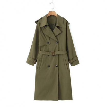 Women's Fashion Casual Long Trench Coat