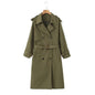 Women's Fashion Casual Long Trench Coat