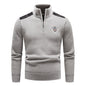 Velvet Stand Collar Thickened Men's Clothing Sweater